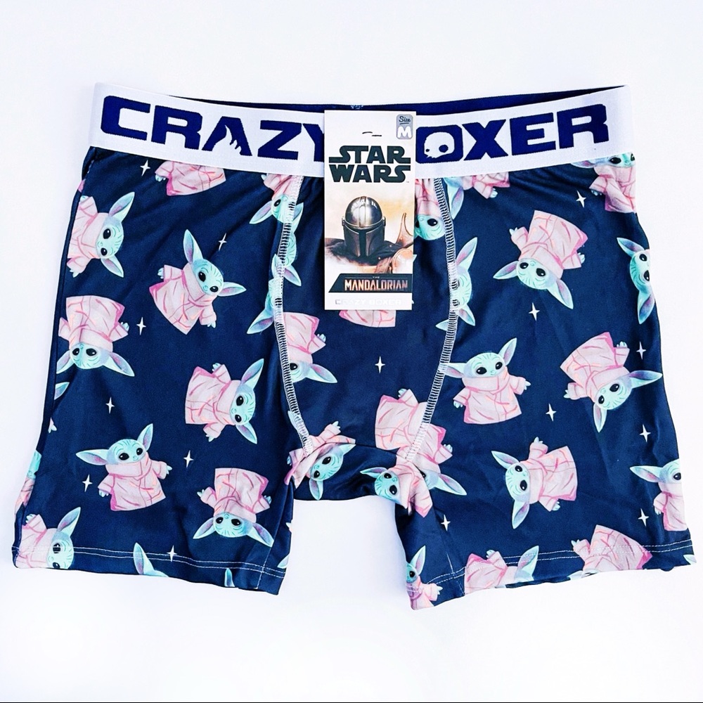 Disney Star Wars Boxer Briefs Mens Medium Underwear Baby Yoda Grogu Mandalorian